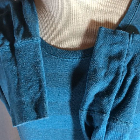 American Eagle large long muted striped t shirt, long sleeves retro/ 2010. - Picture 6 of 12